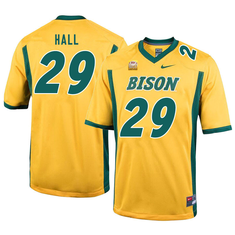 Men #29 Terrell Hall North Dakota State Bison College Football Jerseys Sale-Yellow - Click Image to Close